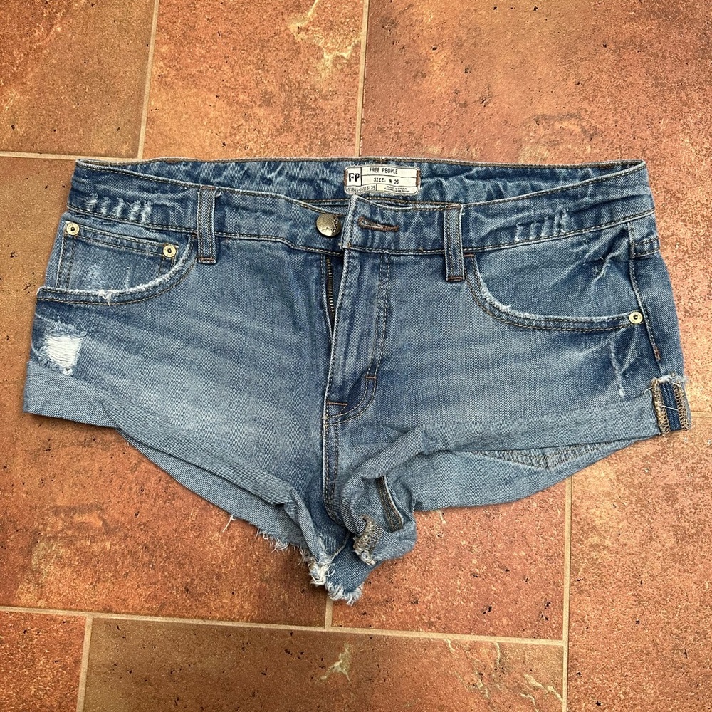 Free People Denim Cutoff Short